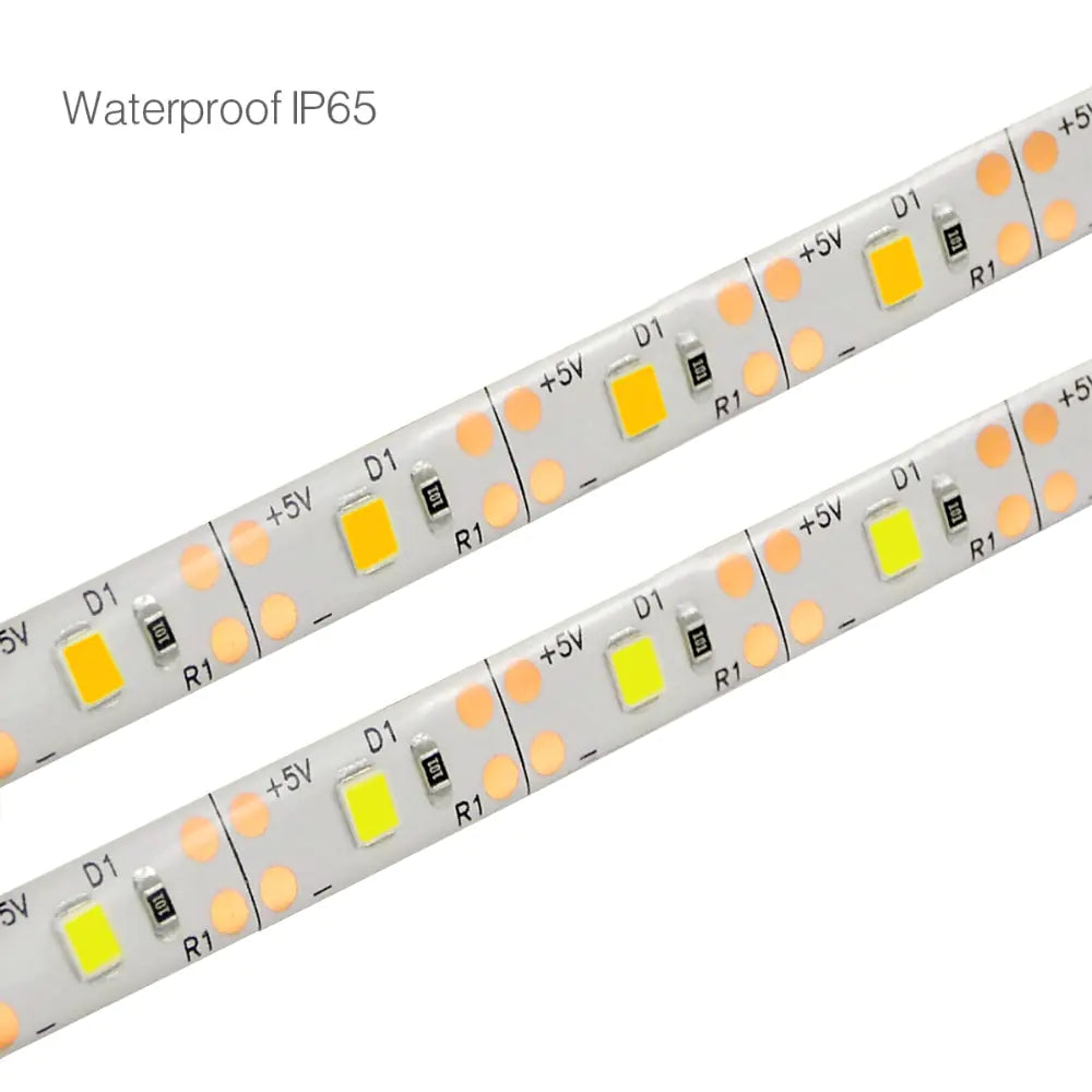 LED strip lights with motion sensor, energy-efficient design, ideal for under-cabinet, closet, and stair lighting.